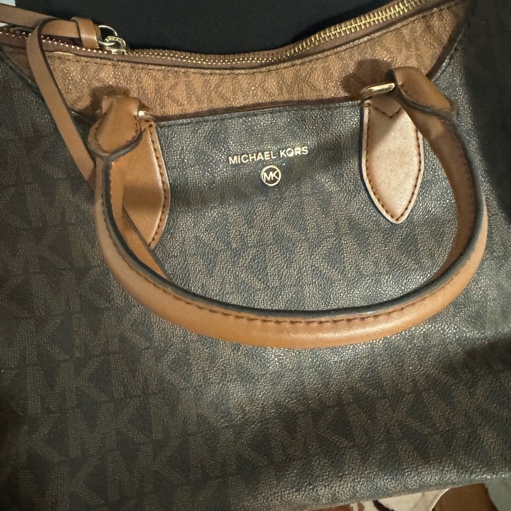 MICHAEL Michael Kors Brown and Tan Crossbody Bag